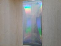 Onbedrukte blanco sticker holografisch zilver regenboog OP=OP - Klik op de afbeelding om het venster te sluiten